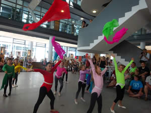 Turntiger der Schiller Schule bei den Stadtwerken