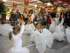 Die Schneeflocken im Kaufland Lobeda